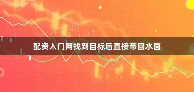 配资入门网找到目标后直接带回水面