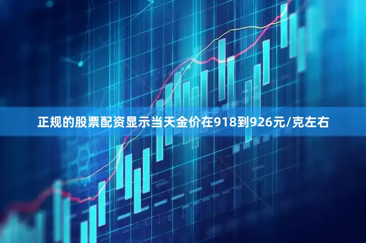 正规的股票配资显示当天金价在918到926元/克左右